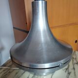 Large foot of vintage lamp brushed aluminum (double lighting)
