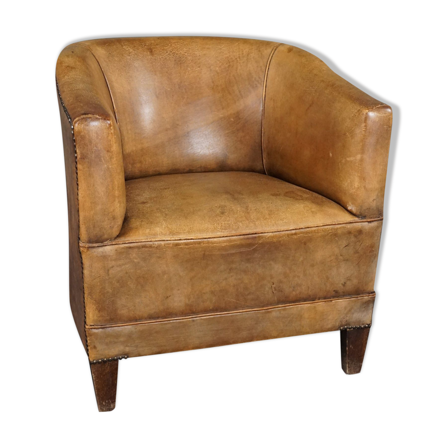 Sheepskin armchair