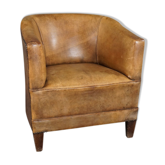 Fauteuil en cuir de mouton