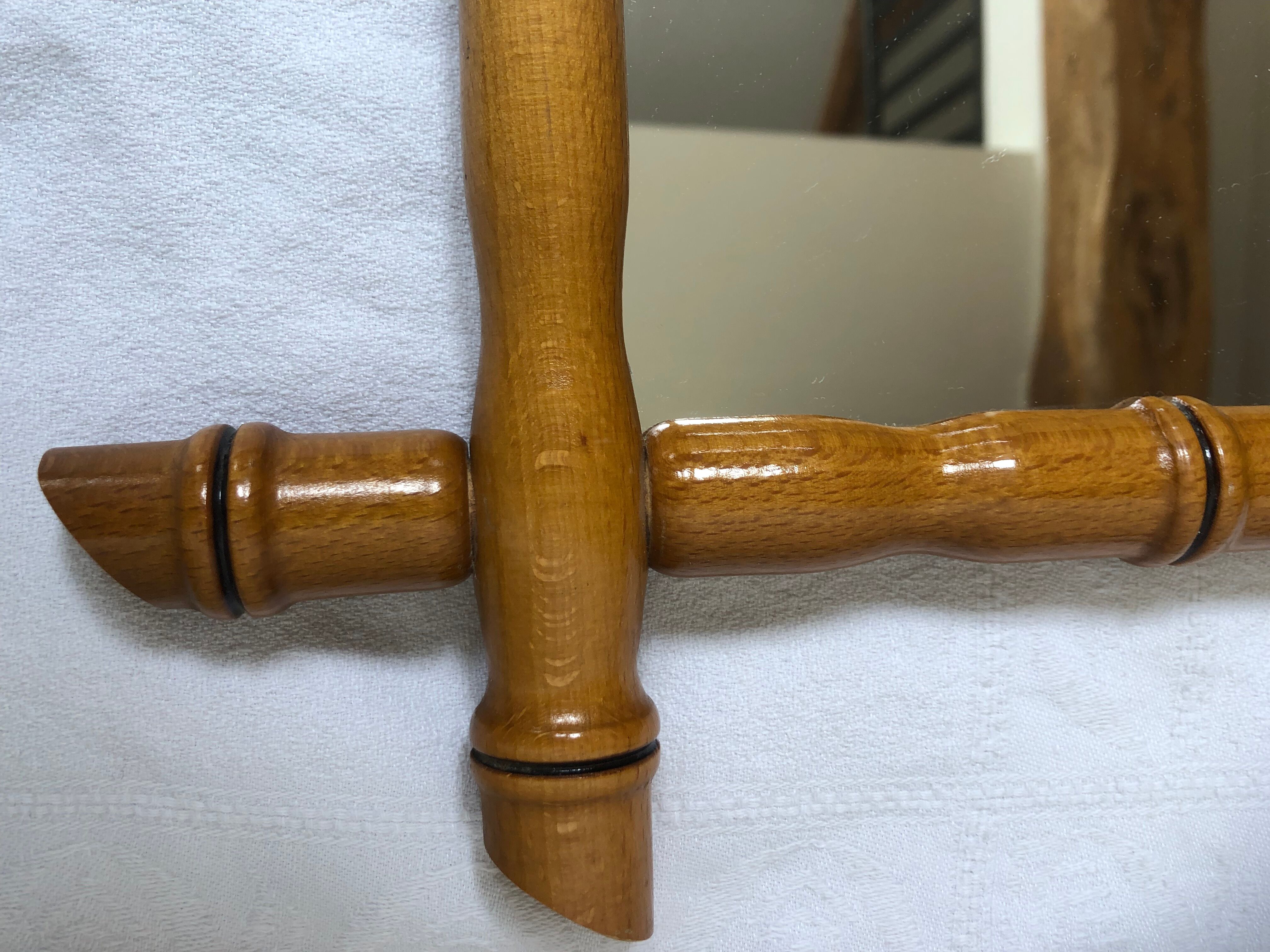 Vintage mirror bamboo way