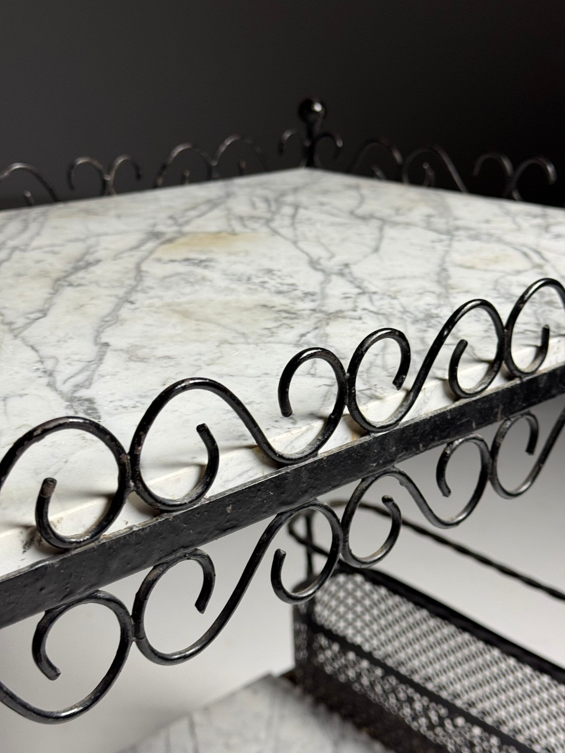 Side table drinks table marble