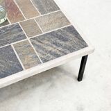Brutalist square coffee table by Paul Kingma