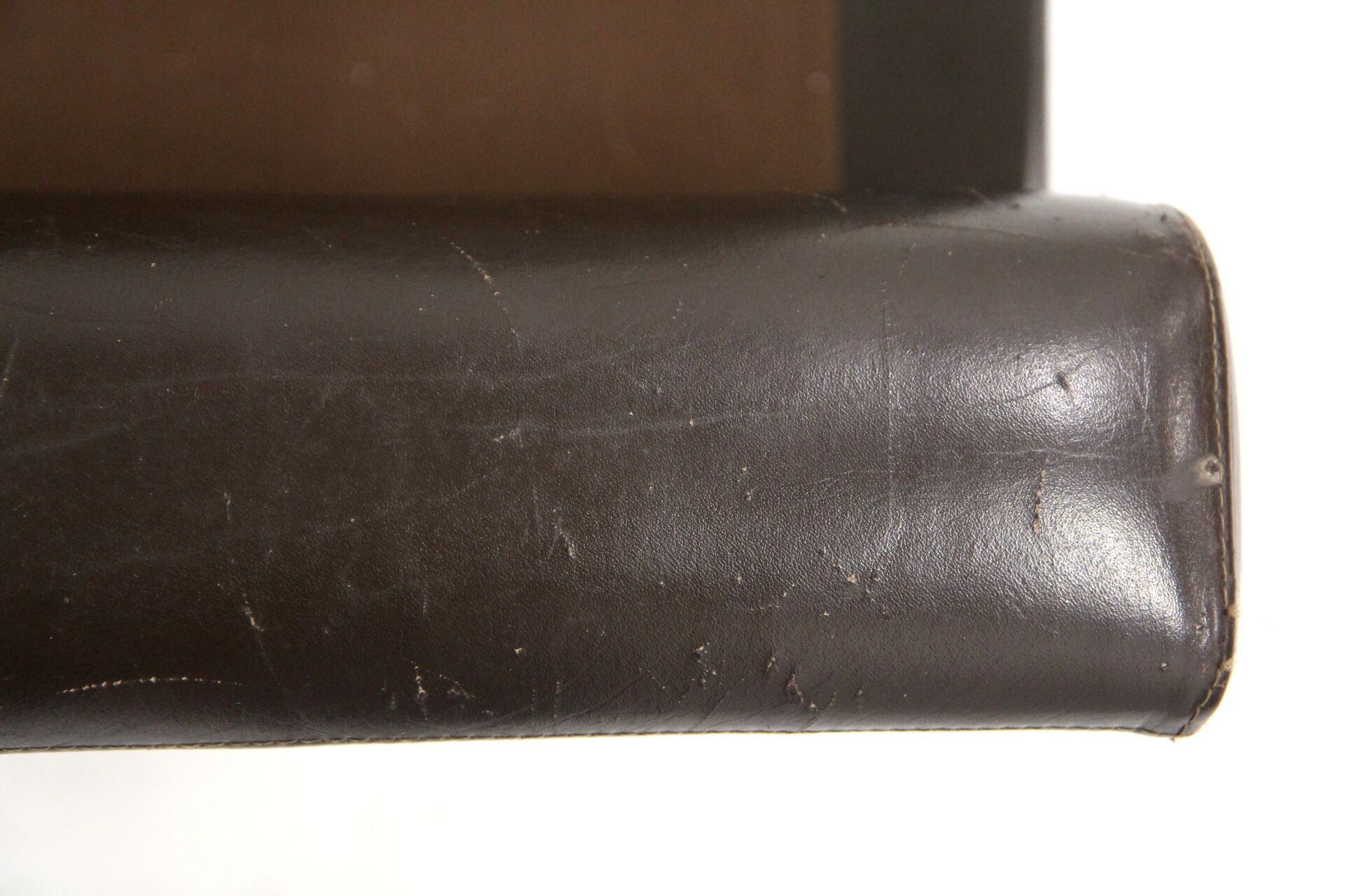 Scandinavian leather sofa 2 seater, Sweden, 1950