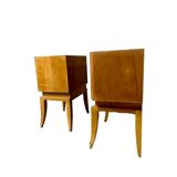 Pair of light wood bedside tables 1950