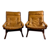 Duo "Siesta" lounge chairs by Ingmar Relling for Westnofa, 1960