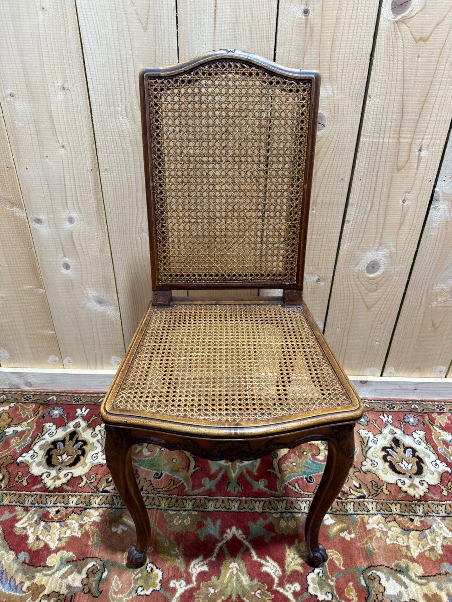 Set of 6 Louis XV style cane chairs