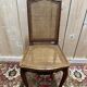 Suite de 6 chaises de style Louis XV en cannage