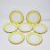 7 Vintage KG Lunéville Plates Jonquille Model Diameter 19.5 Cm