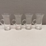 Original Irish coffee glasses from Arabia Finland, estimated 1980s, designed by Heikki Orvola