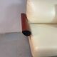 Exceptional Mid-Century Frighetto Italian Cream Leather Landscape Sofa with