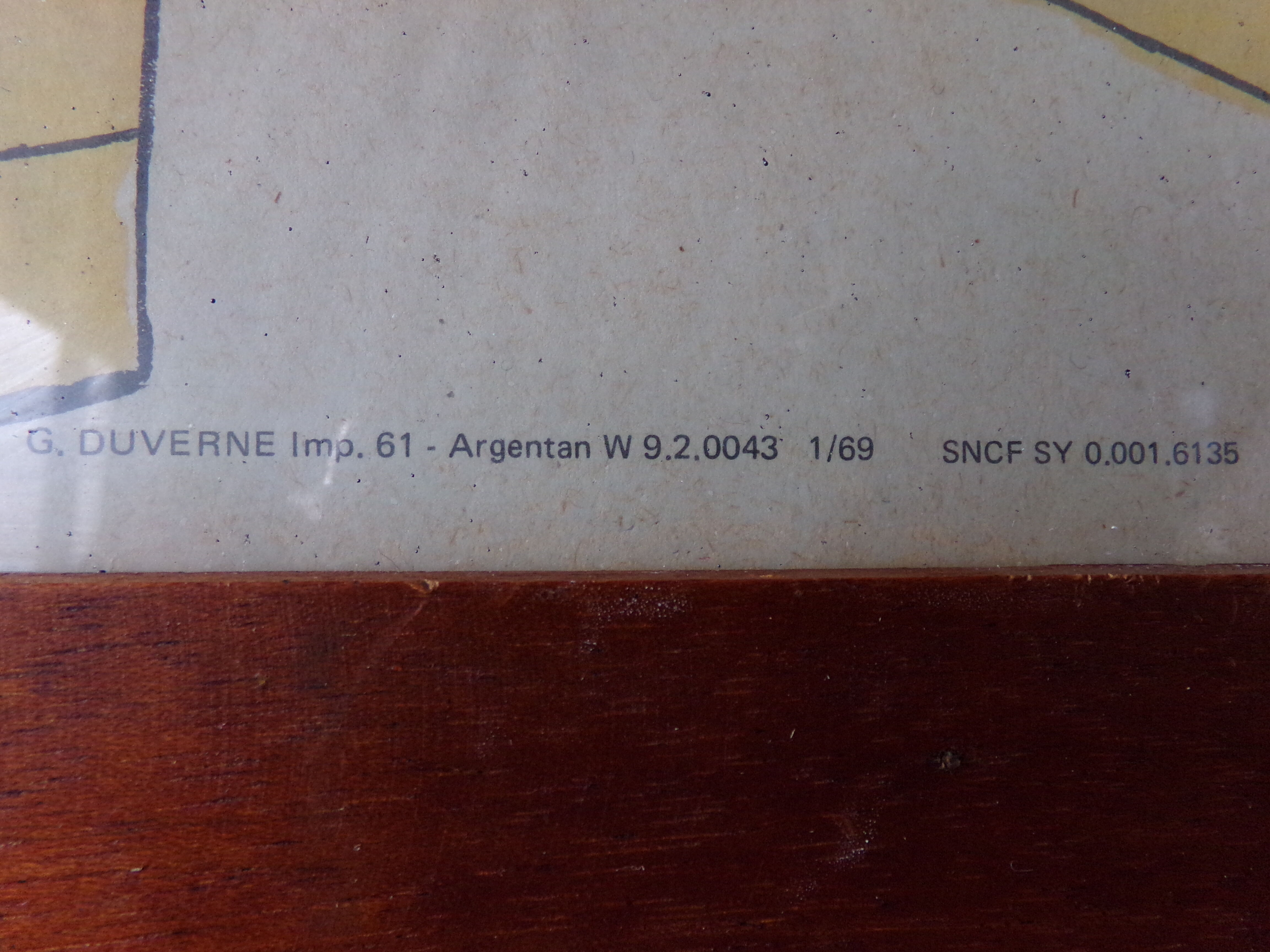 Educational poster at the end of the 60s