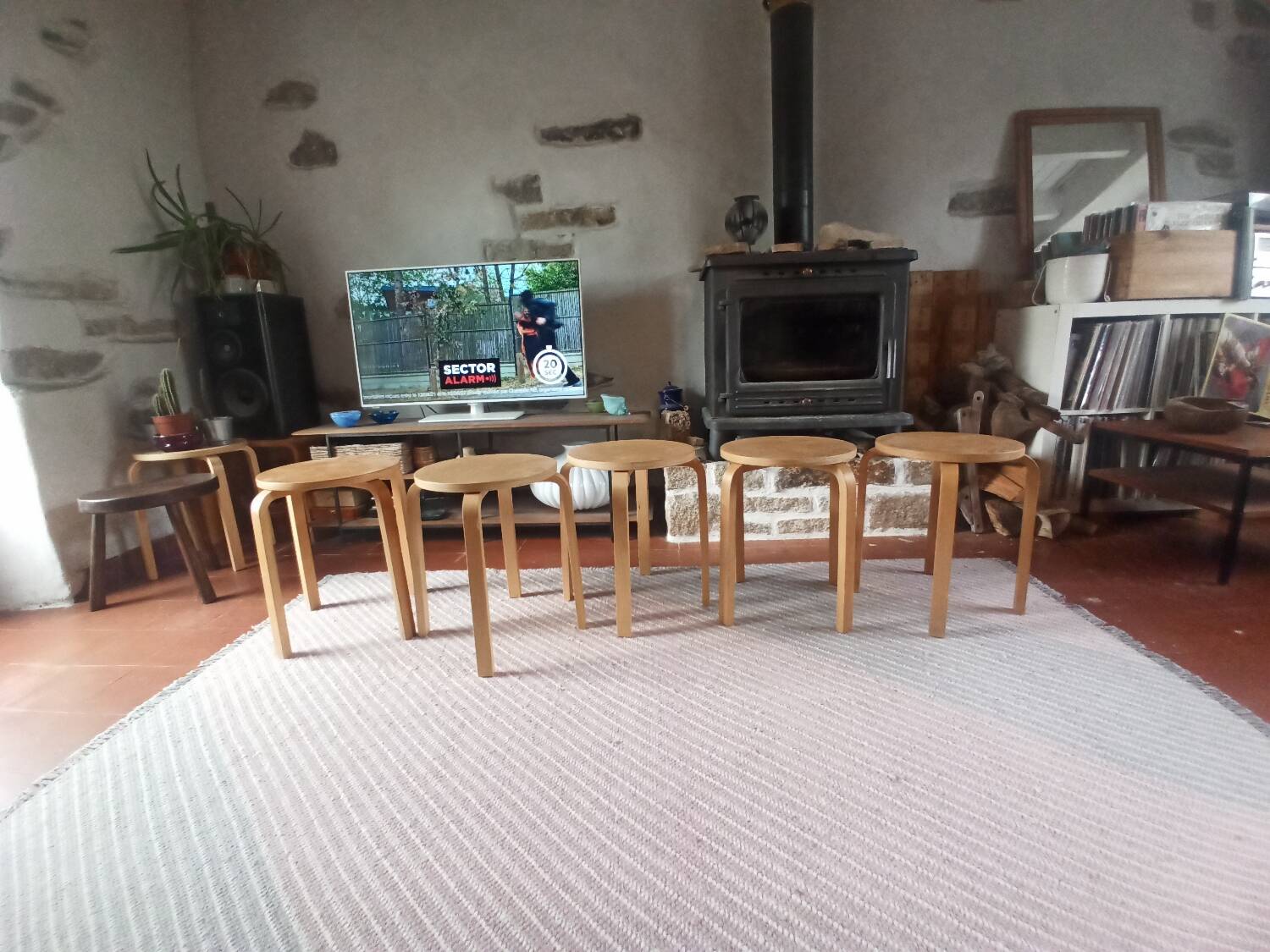 5 Frosta stools, vintage Ikea