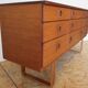 70 's teak long chest of drawers 9 drawers Shreiber