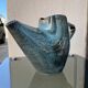 sculptural vase, flamed ceramic, 1970