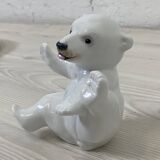 Porcelain polar bear cub