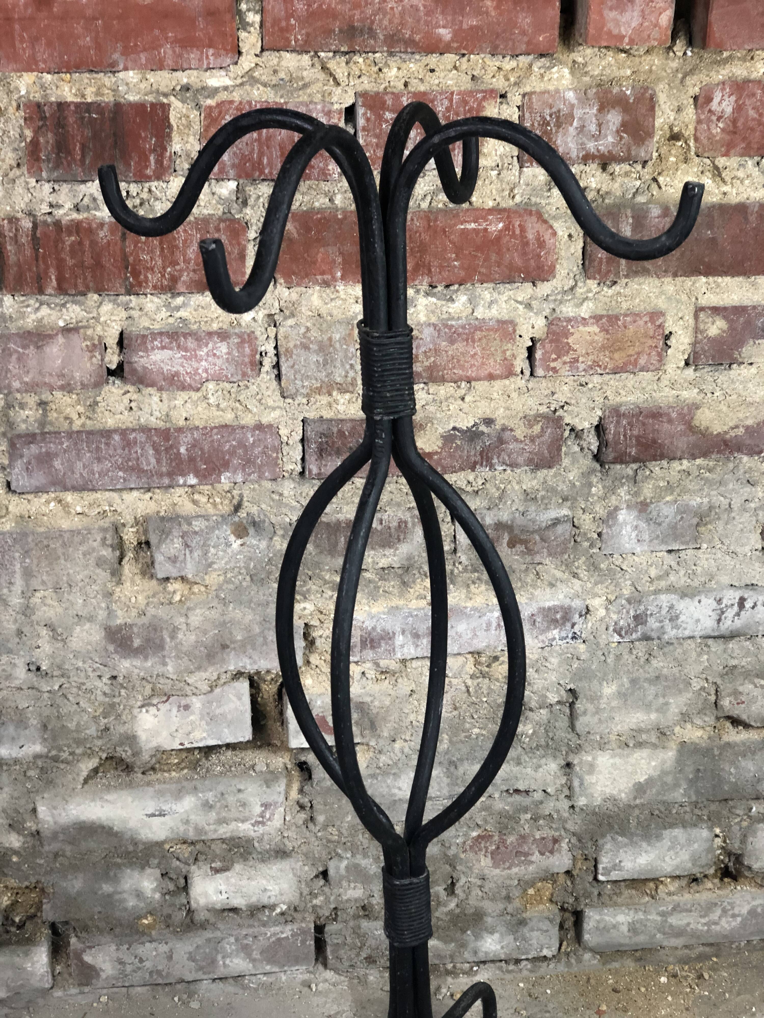 Full wrought iron fireplace servant