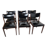 6 vintage rosewood chairs from the 60s