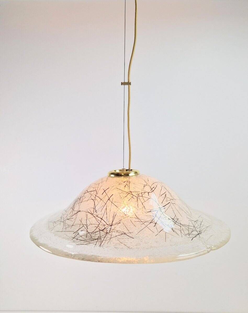 Vintage Murano Glass Pendant Lights from Kaiser-Leuchten, 1960s, Set of 2