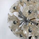 Venini, vintage 35 glass flowers sputnik from 70s