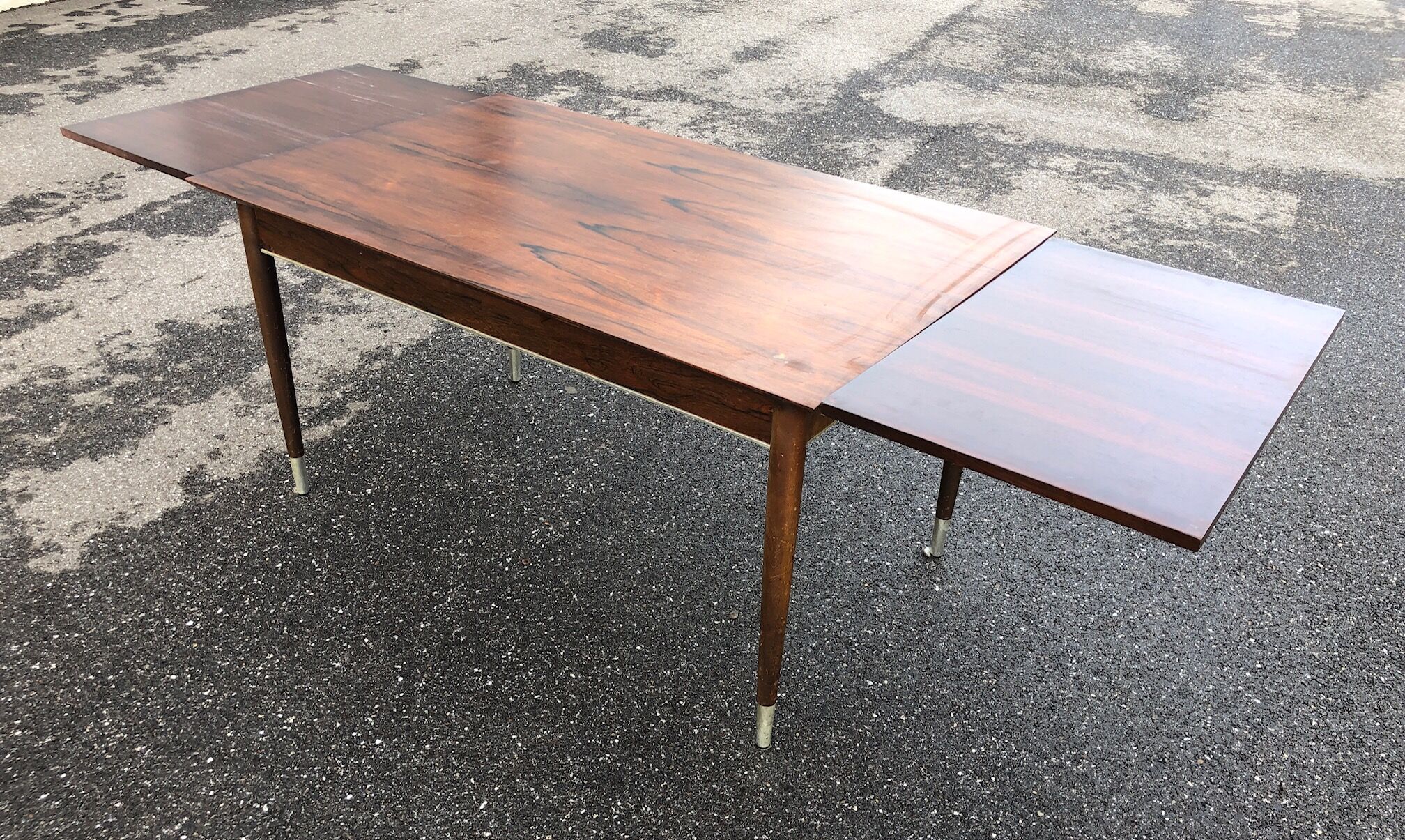 Rosewood table with extensions 1950