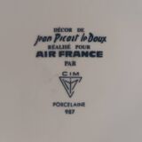 Jean Picart le Doux soup plates for Air France