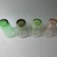 4 grands verres des années 50, verre coloré