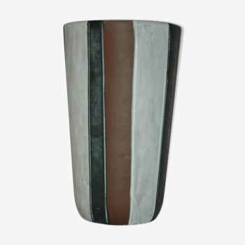 Vase en grès par Elchinger céramique vers 1960