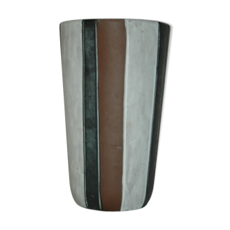 Vase en grès par Elchinger céramique vers 1960