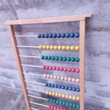 Large vintage wooden school abacus