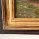 Authentic oil on canvas of a landscape with barges, view of the Seine.