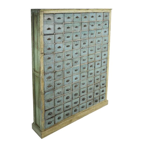 Meuble d’atelier ancien à 115 Tiroirs en teck ancien