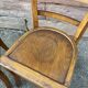Pair of French bistro chairs vintage meat