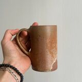 Rustic stoneware mug