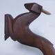 pair of art deco bookends in chamois wood