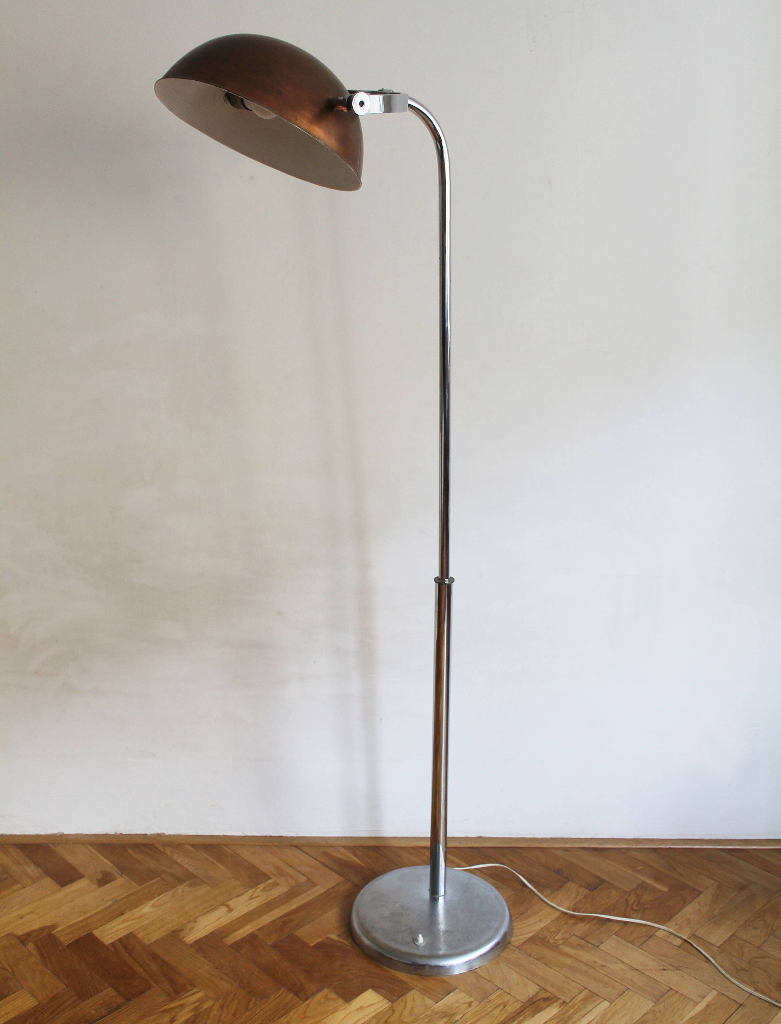 Lampadaire moderniste des années 1930