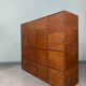 Large vintage wooden locker cabinet