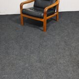 Fauteuil design danois en teck vintage par Komfort