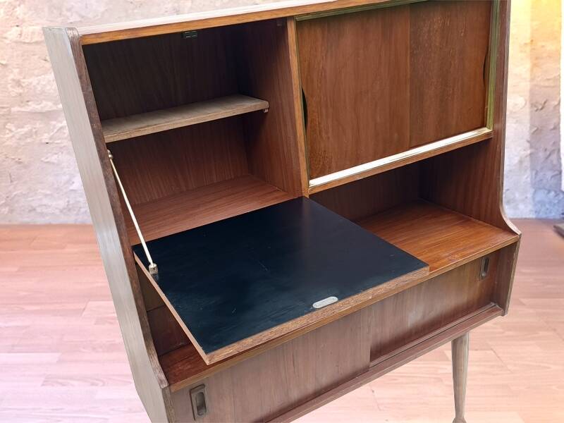 Vintage 1960s Scandinavian teak buffet bar