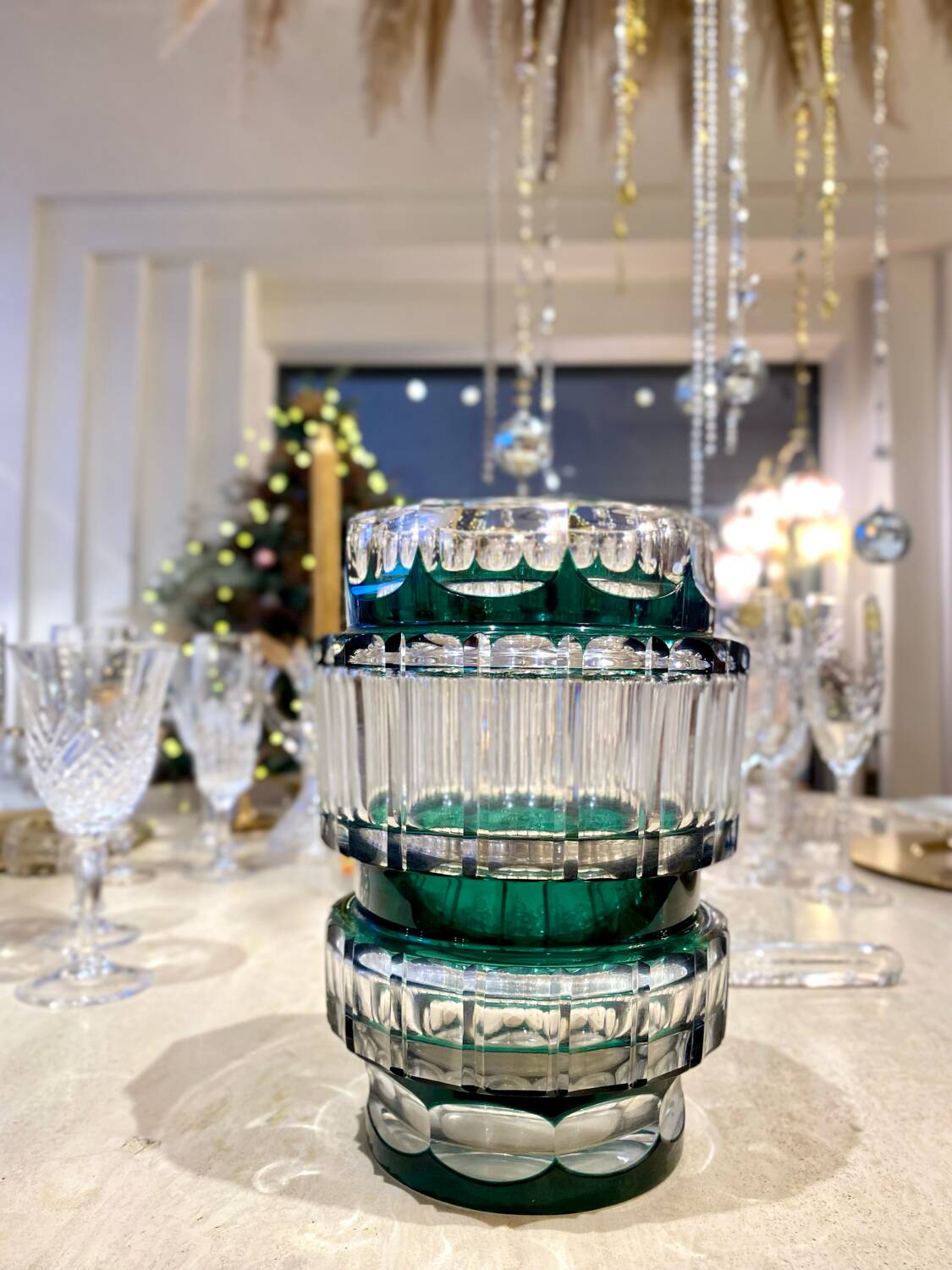 Val Saint Lambert crystal vase