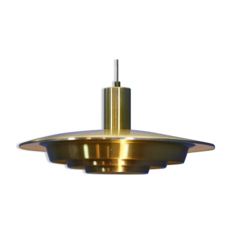 Suspension danoise en aluminium moulé laiton 1960