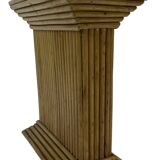 Vintage Rattan Column Bamboo Bohemian Pillar '70s Rattan Mcguire