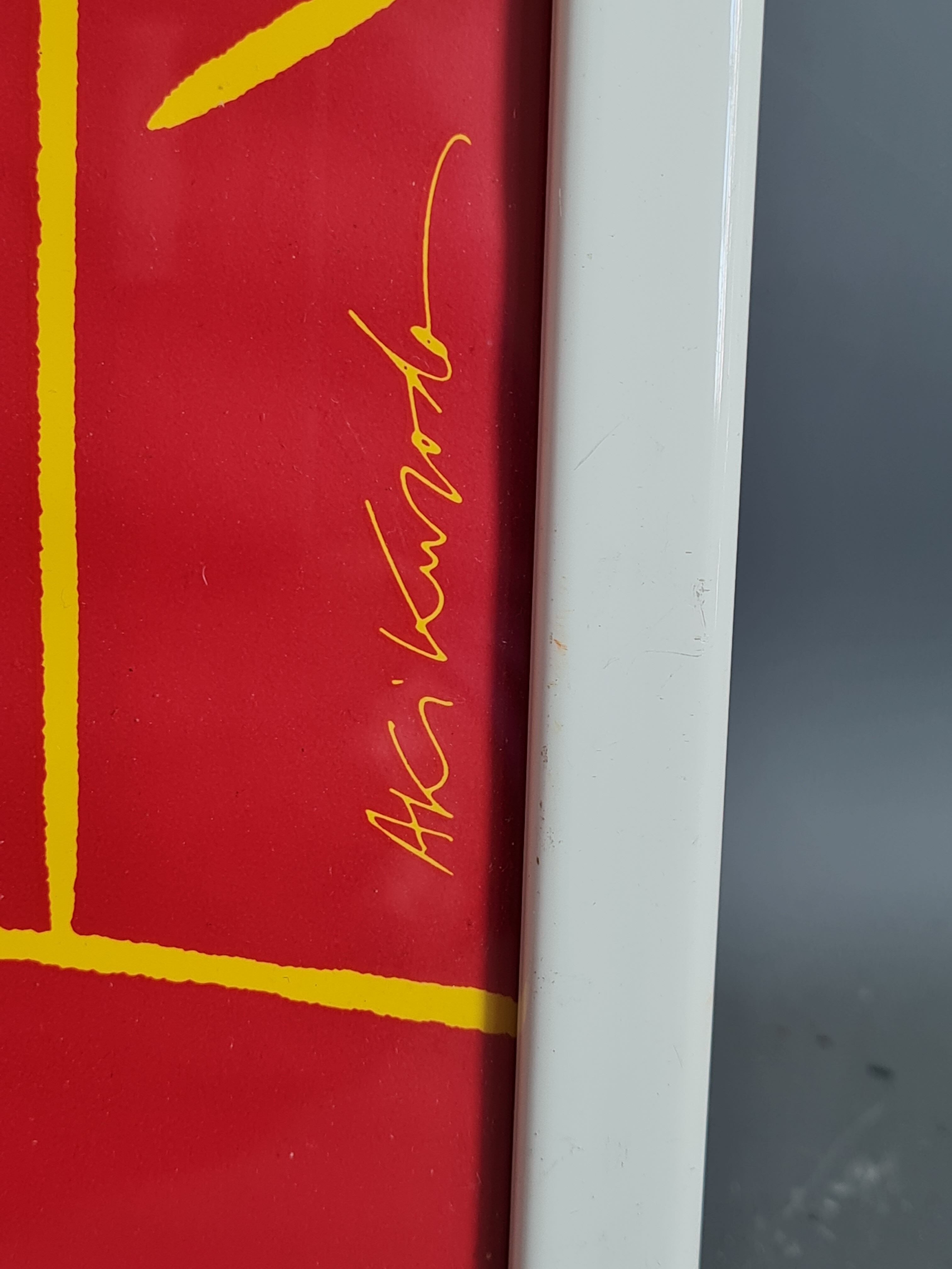 Poster Festival d'Avignon 1993 framed under glass