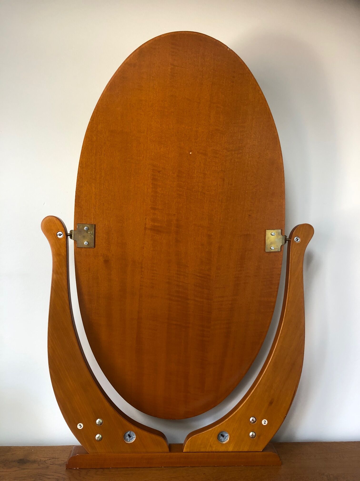 Wooden psyche mirror, 92x59 cm