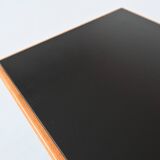 Warren Platner writing desk leather and oak Knoll United States 1970