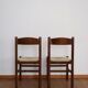 Pair of mulched bistro chairs