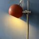 Mid-Century orange floor lamp with "eyeball" shade