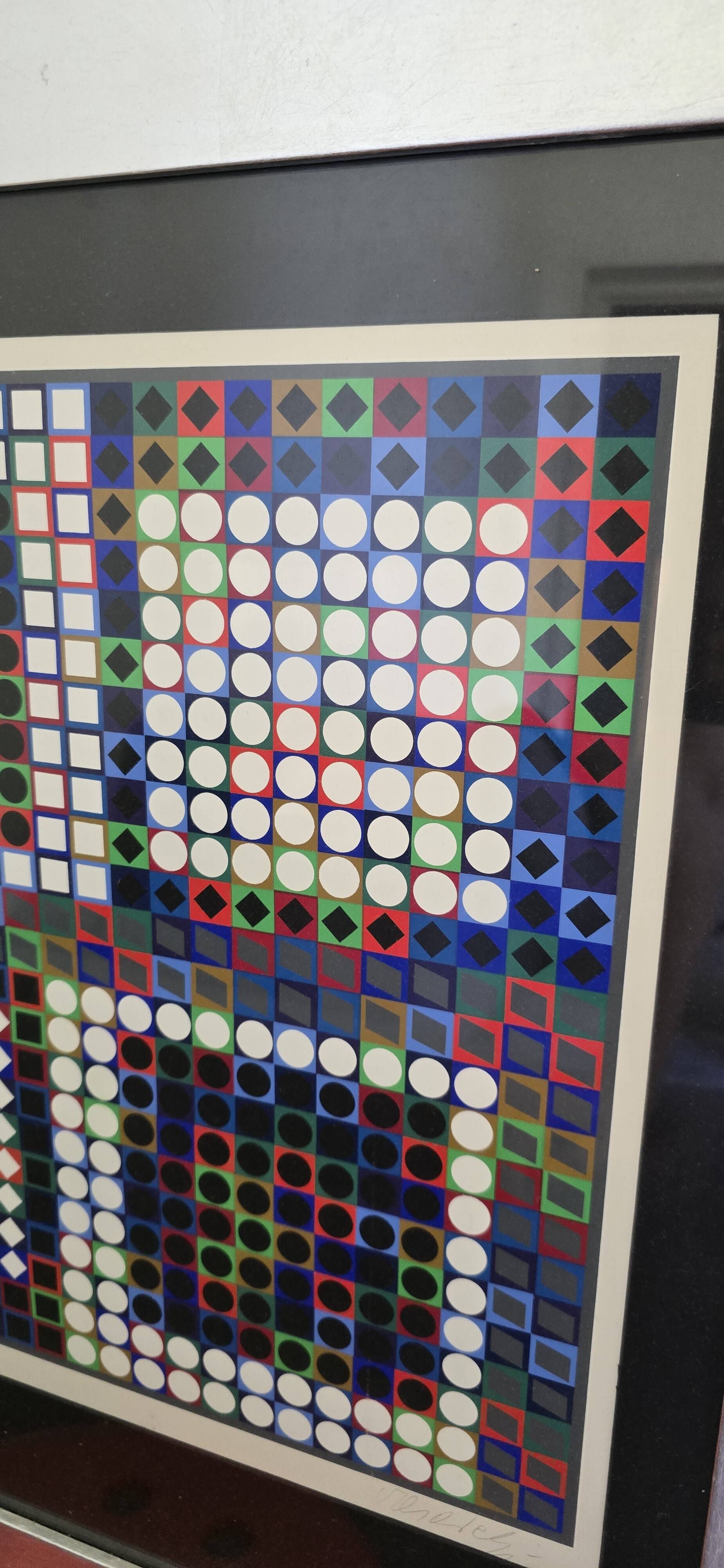 Victor Vasarely (1906-1997) - Kinetic Composition - Signed silkscreen print
