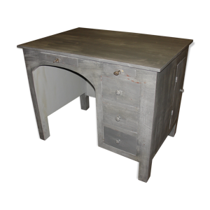 Bureau peint en gris