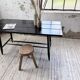 Tapiovaara dining table, black patina, 1950s.