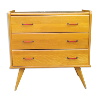 Commode vintage pieds compas